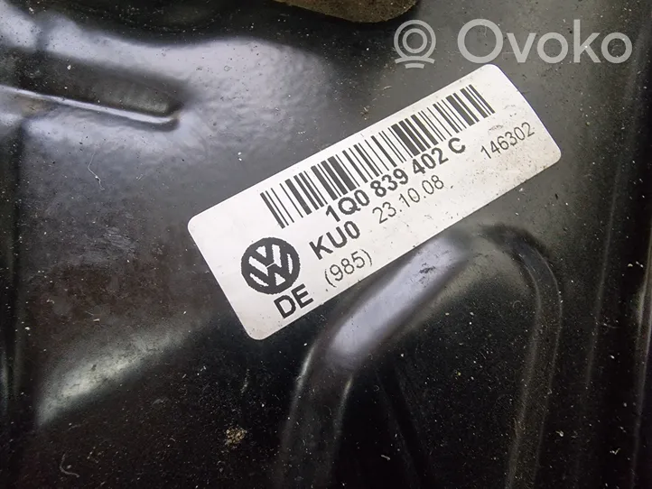 Volkswagen Eos Mechanizm podnoszenia szyby tylnej bez silnika 1Q0839402C