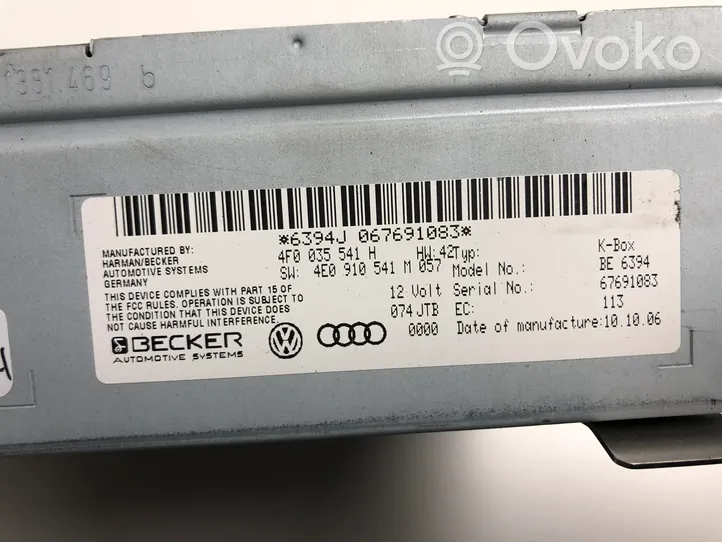 Audi A6 Allroad C6 Citu veidu vadības bloki / moduļi 4F0035541H