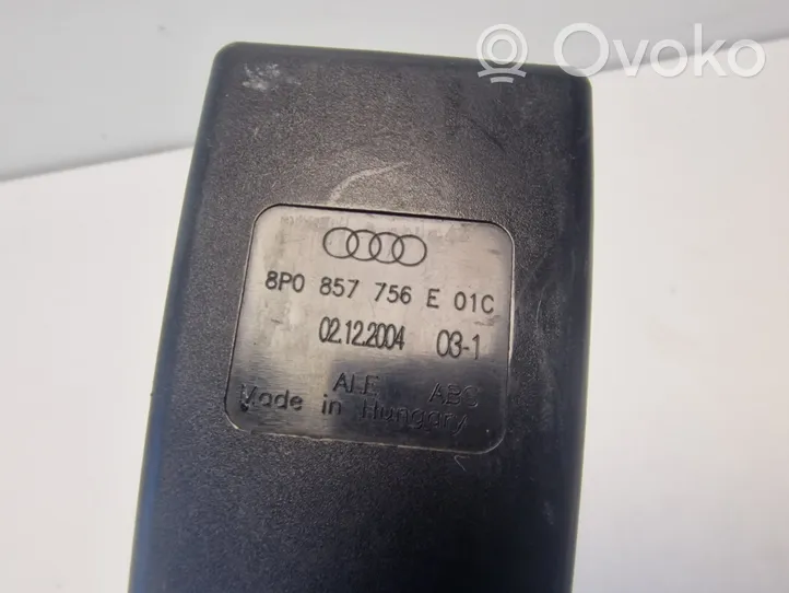 Audi A3 S3 8P Etuistuimen turvavyön solki 8P0857756E