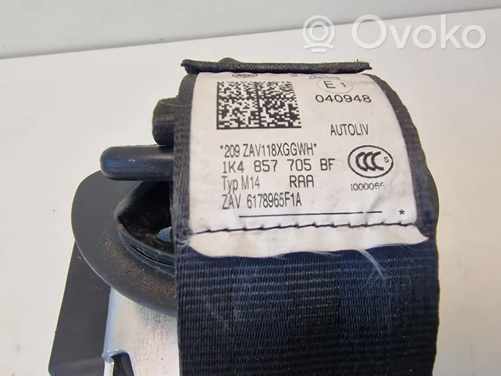 Volkswagen Golf VI Ceinture de sécurité avant 1K4857705BF