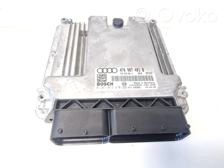 Audi A6 S6 C6 4F Moottorin ohjainlaite/moduuli 4F0907401B