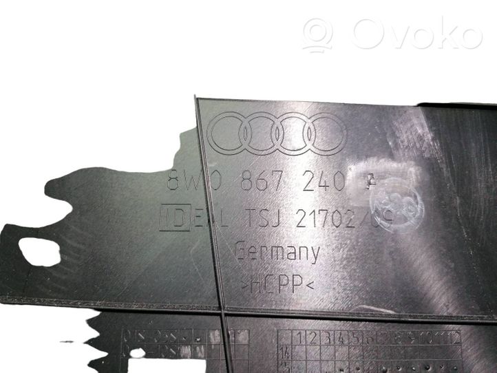 Audi A4 S4 B9 B-pilarin verhoilu (alaosa) 8W0867240A