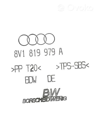 Audi A3 S3 8V Altra parte della carrozzeria 8V1819979A