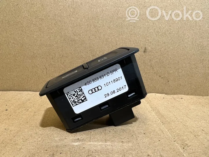 Audi A4 S4 B9 Bouton interrupteur ouverture du coffre 4G0959831D