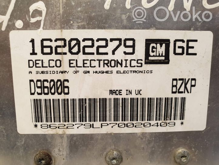 Opel Combo B Calculateur moteur ECU 16202279