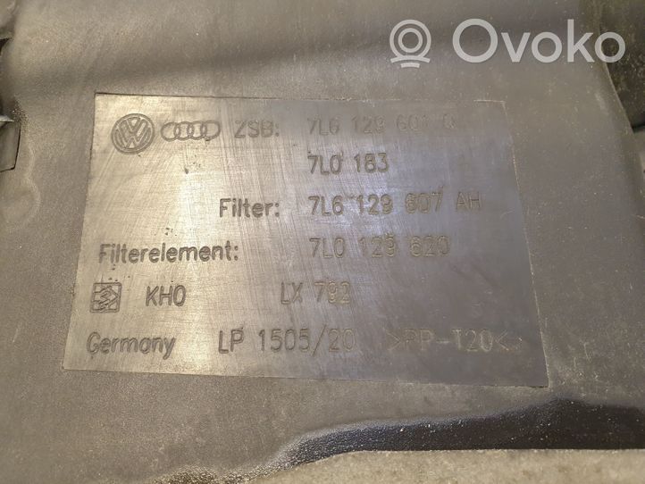 Volkswagen Touareg I Couvercle du boîtier de filtre à air 7L6129601Q