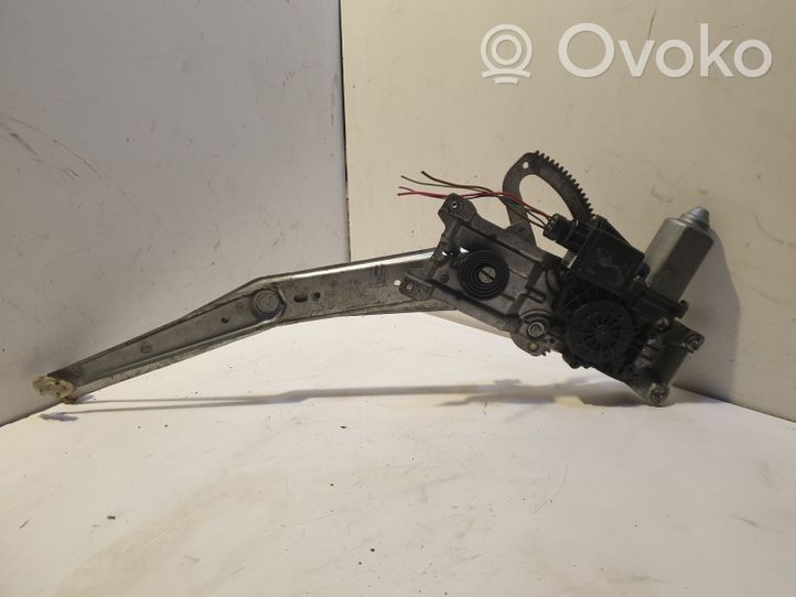 Opel Corsa B Front door window regulator with motor 90481774