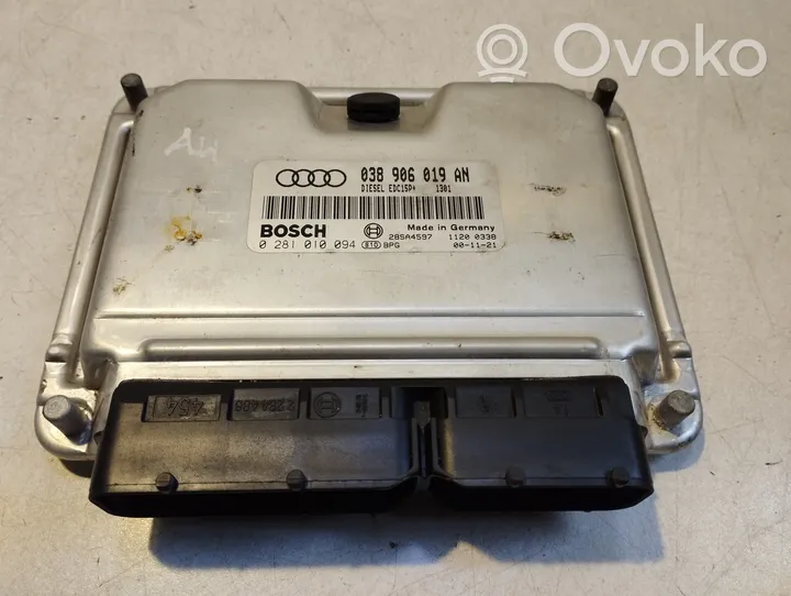 Audi A4 S4 B5 8D Sterownik / Moduł ECU 038906019AN