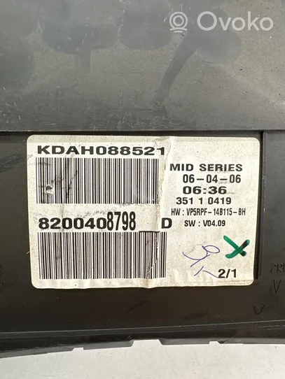 Renault Megane II Tachimetro (quadro strumenti) 8200408798