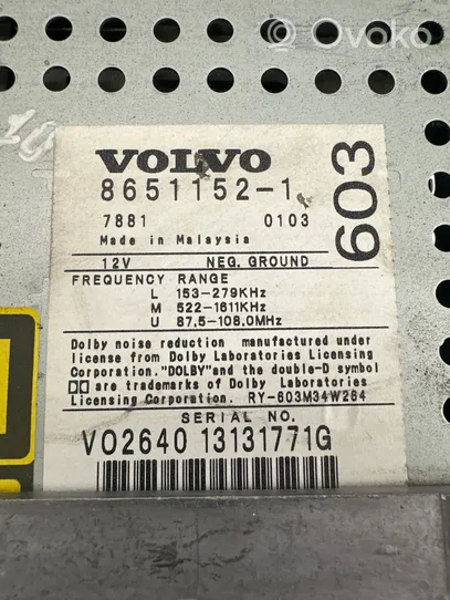 Volvo XC70 Radija/ CD/DVD grotuvas/ navigacija 86511521
