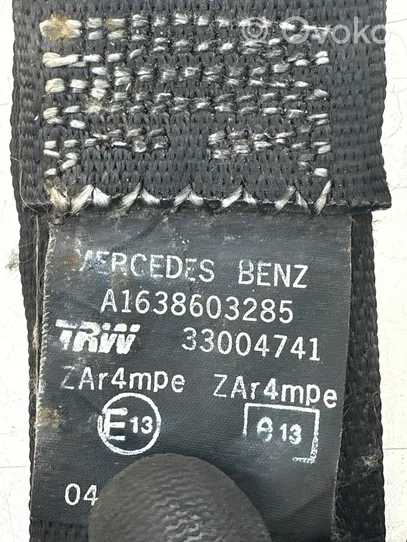 Mercedes-Benz ML W163 Saugos diržas priekinis A1638603285