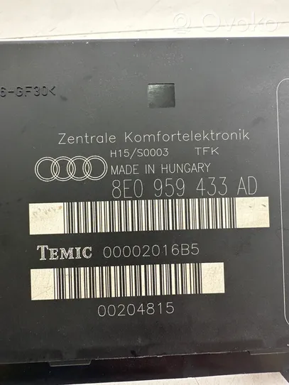 Audi A4 S4 B6 8E 8H Module confort 8E0959433AD