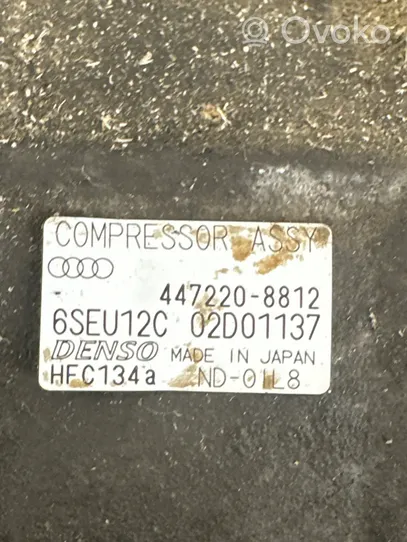 Audi A6 S6 C5 4B Gaisa kondicioniera kompresors (sūknis) 4472208812