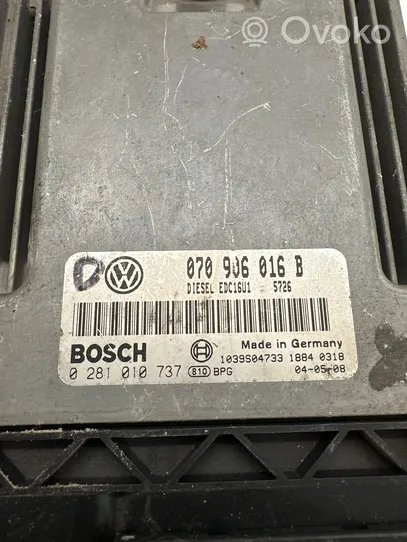 Volkswagen Phaeton Unité de commande, module ECU de moteur 070906016B