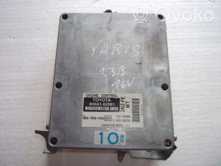 Toyota Yaris Verso Sterownik / Moduł ECU 8966152281