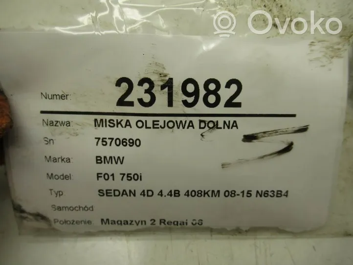 BMW 7 F01 F02 F03 F04 Miska olejowa 7570690