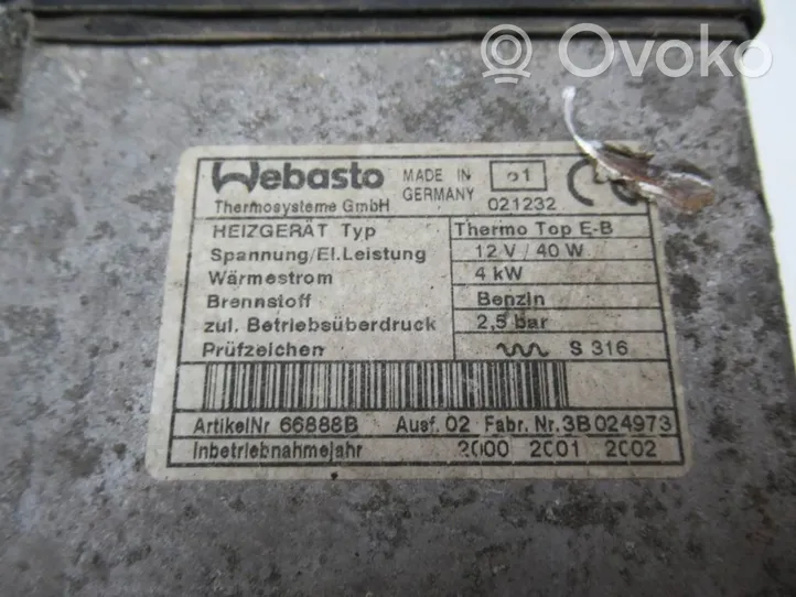 Opel Corsa C Autonomisen lämmittimen kiertopumppu (Webasto) 