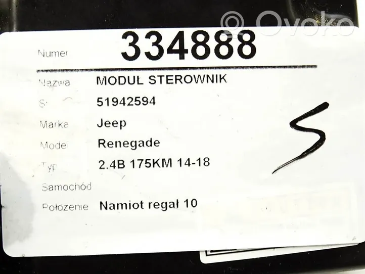 Jeep Renegade Autres unités de commande / modules 51942594