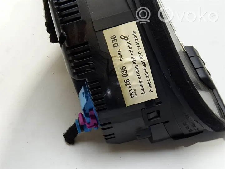 Audi A4 S4 B6 8E 8H Tachimetro (quadro strumenti) 0263626035