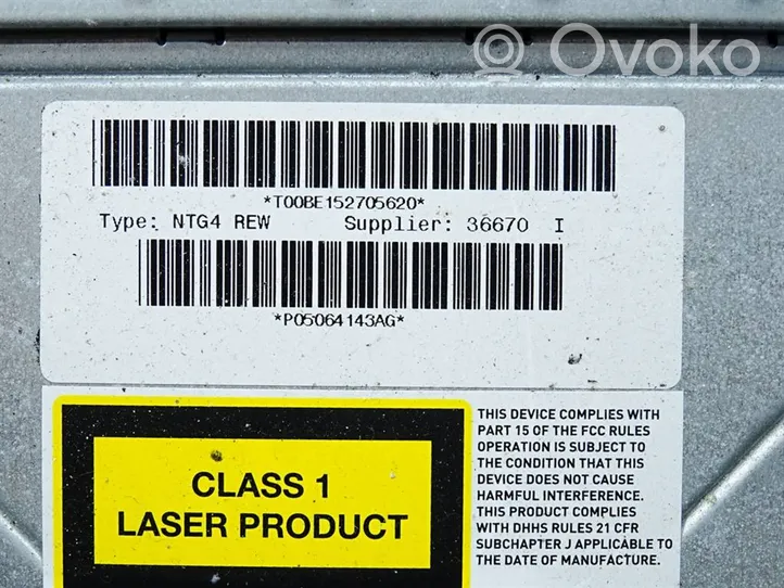 Chrysler Sebring (JS) Radio/CD/DVD/GPS-pääyksikkö P05064143AG