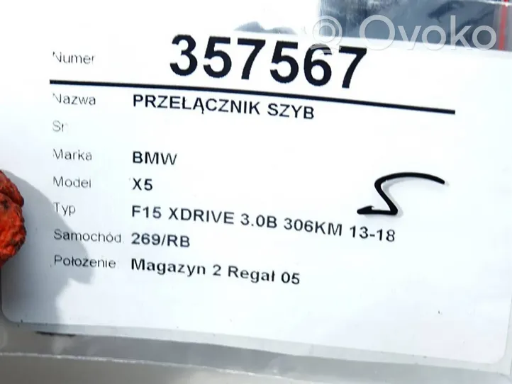 BMW X5 F15 Interrupteur commade lève-vitre 9297349