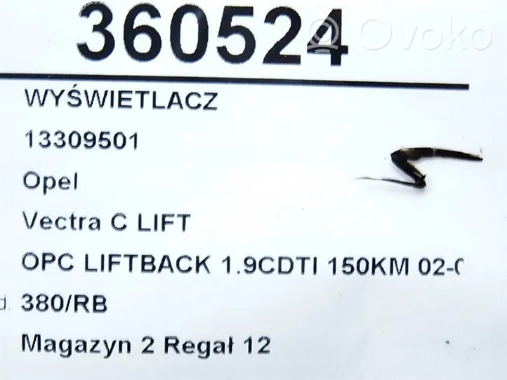 Opel Vectra C Ekranas/ displėjus/ ekraniukas 13309501