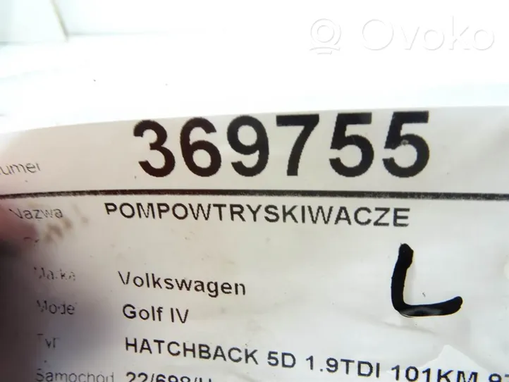 Volkswagen Golf IV Wtryskiwacze / Komplet 0414720037