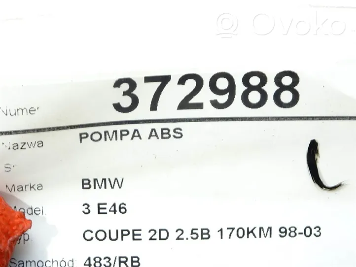 BMW 3 E46 Pompa ABS 1164897