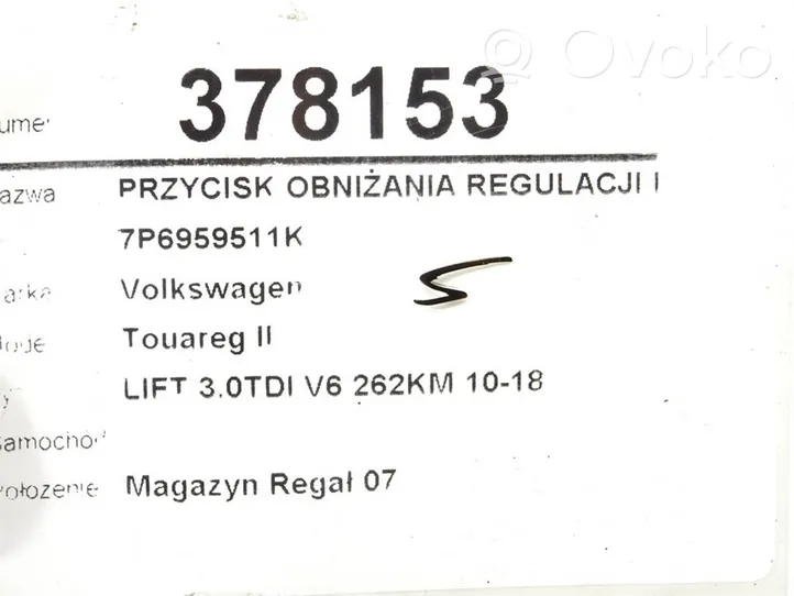 Volkswagen Touareg II Altri interruttori/pulsanti/cambi 7P6959511K