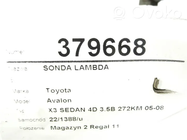 Toyota Avalon XX30 Sensore della sonda Lambda 89467-07020