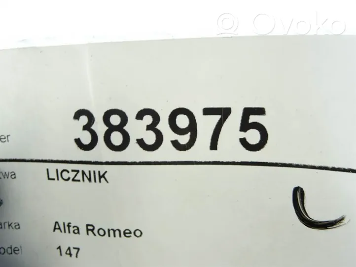 Alfa Romeo 147 Licznik / Prędkościomierz 735374401