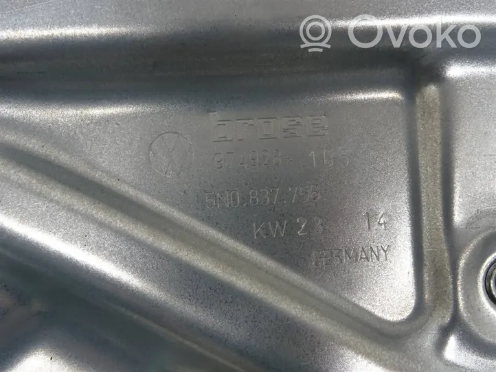 Volkswagen Tiguan Priekinio el. lango pakėlimo mechanizmo komplektas 3C0959792B