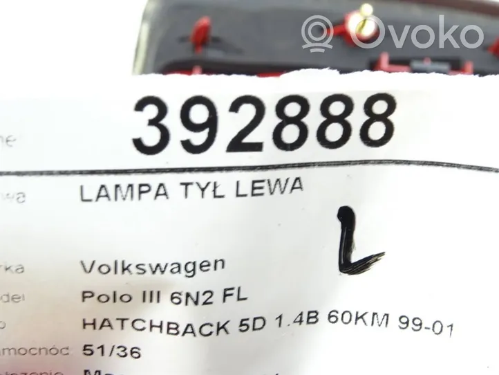 Volkswagen Polo III 6N 6N2 6NF Lampa tylna 