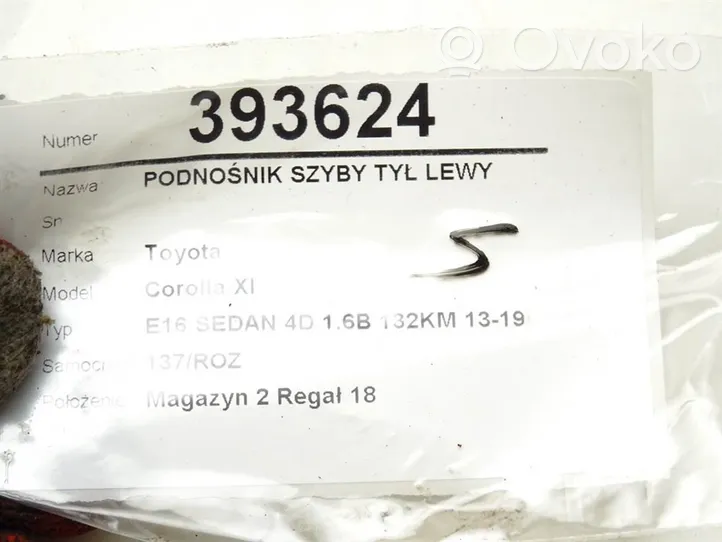 Toyota Corolla E160 E170 Elektryczny podnośnik szyby drzwi tylnych 69840-02530