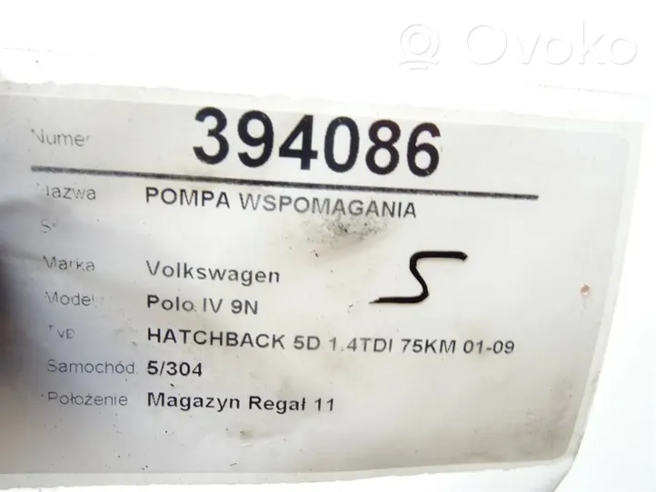 Volkswagen Polo IV 9N3 Pompe de direction assistée 