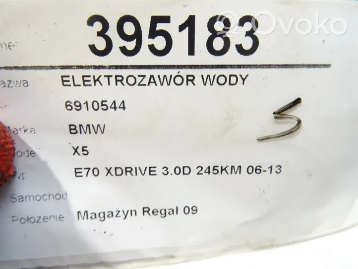 BMW X5 E70 Valvola di regolazione del liquido di raffreddamento e del riscaldatore 6910544