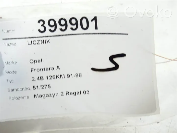 Opel Frontera A Licznik / Prędkościomierz 91144977