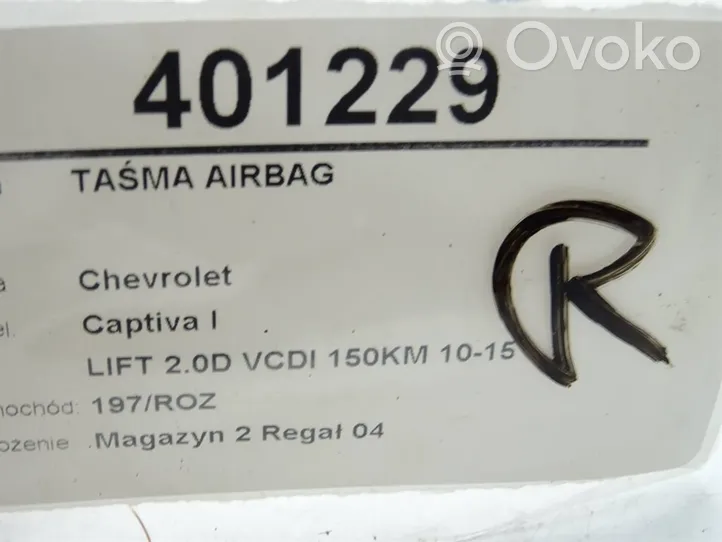 Chevrolet Captiva Turvatyynyn liukurenkaan johdotus 96628697