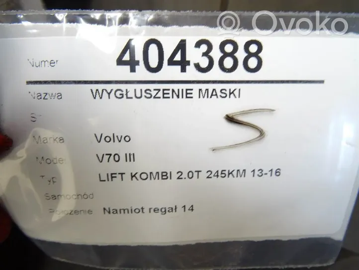 Volvo V70 Engine bonnet/hood sound/heat insulation 
