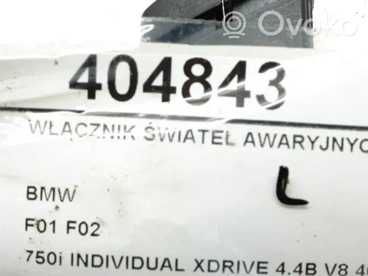 BMW 7 F01 F02 F03 F04 Hazard light switch 9161896