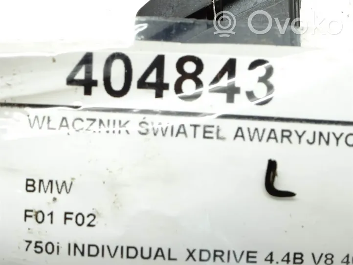 BMW 7 F01 F02 F03 F04 Przycisk świateł awaryjnych 9161896