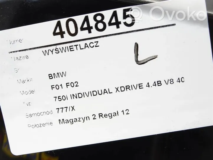 BMW 7 F01 F02 F03 F04 Monitori/näyttö/pieni näyttö 9252339