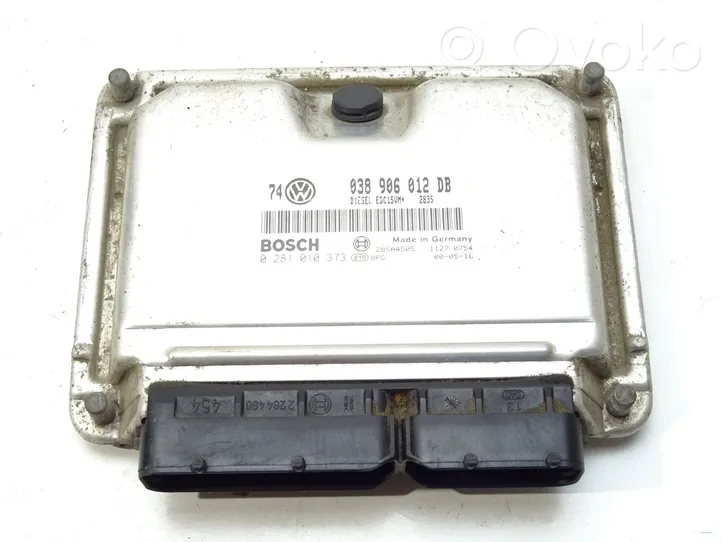 Volkswagen Bora Unité de commande, module ECU de moteur 038906012DB