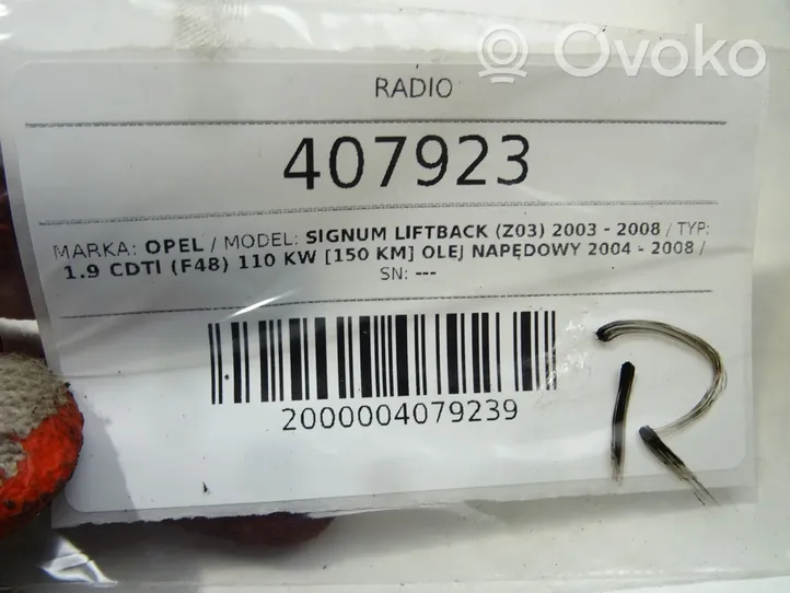 Opel Signum Radija/ CD/DVD grotuvas/ navigacija 13272817