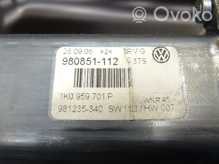 Volkswagen PASSAT B6 Elektryczny podnośnik szyby drzwi przednich 1K0959701P