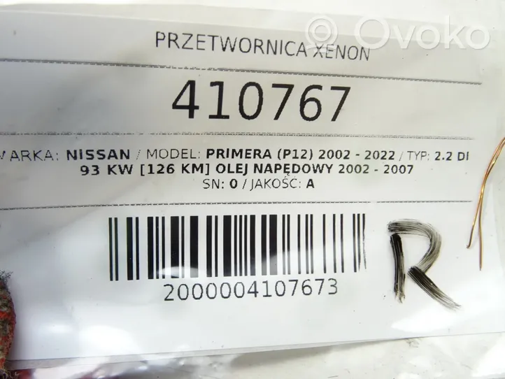 Nissan Primera Jännitteenmuunnin/muuntimen moduuli 