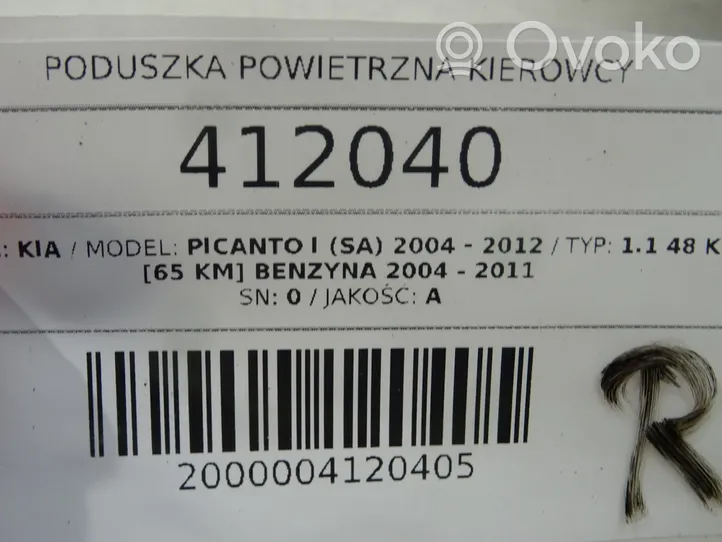 KIA Picanto Poduszka powietrzna Airbag kierownicy 5690007700EQ