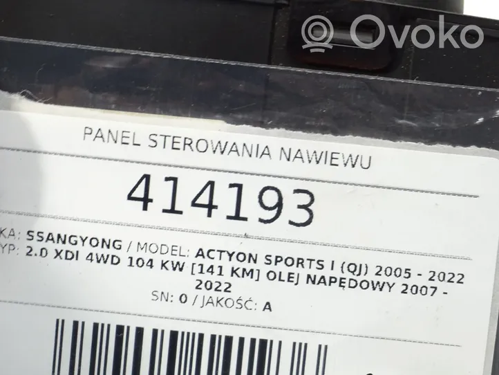 SsangYong Actyon sports I Przełącznik / Włącznik nawiewu dmuchawy 68700-09070