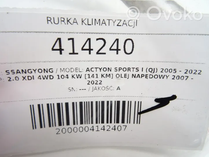 SsangYong Actyon sports I Ilmastointilaitteen putki (A/C) 68630-09003