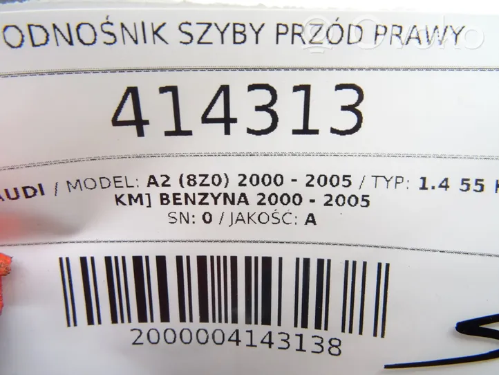 Audi A2 Elektryczny podnośnik szyby drzwi przednich 8Z1959802